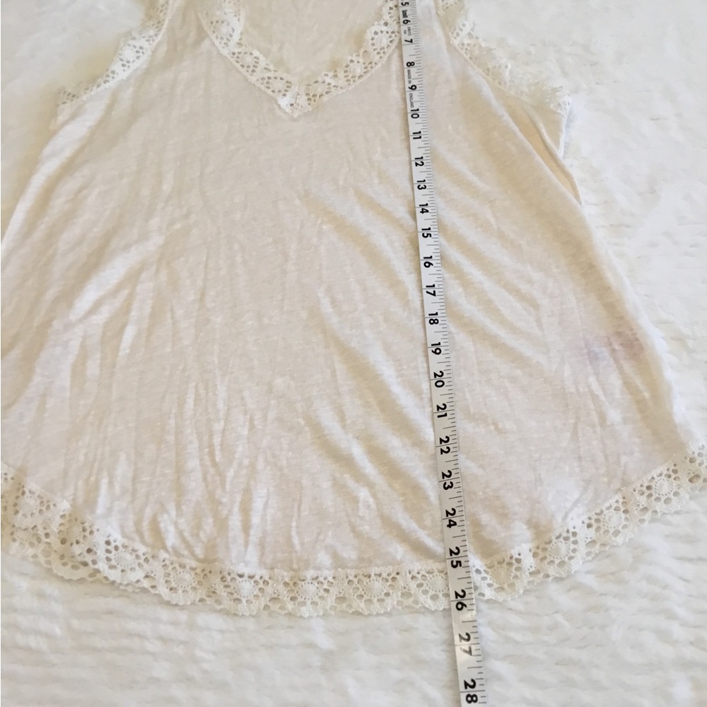 Calypso St. Barth Linen Sleeveless Cream Top Sz.S - Picture 5 of 9